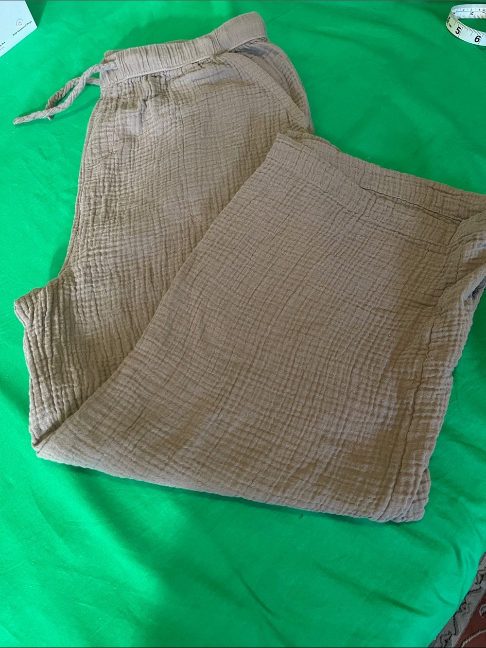 Splendid Men's Drawstring Joggers in Light Brown